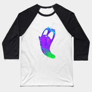 unicorn cat ghost neon splat Baseball T-Shirt